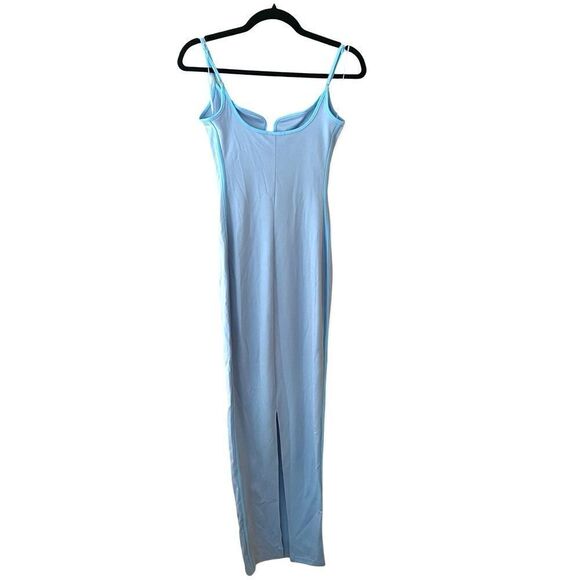 Superdown Ruby Maxi Dress pale blue bustier stretch slip Revolve NWT XS S - Picture 6 of 11